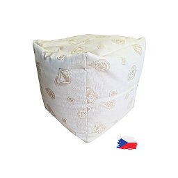 Obrázek pro produkt Kostka krémová s prožkou  50X50X50 cm