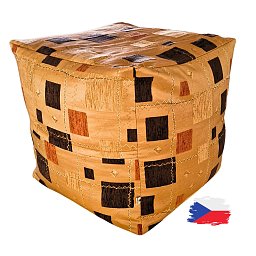 Obrázek pro produkt Kostka zlatá s kostičkami 50X50X50 cm