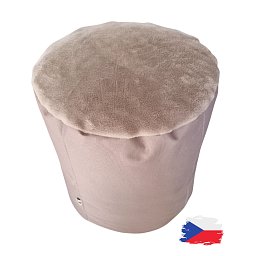 Obrázek pro produkt Válec kortexin šedý s fleecem⌀40x40 cm